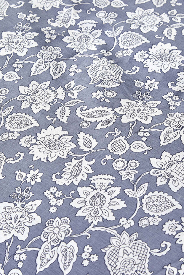 Celerina Blue 100% Cotton Double Duvet Cover Set