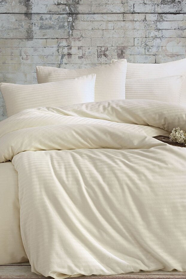Cotton Sateen Double Duvet Cover Set - 200x220cm, 4-Piece