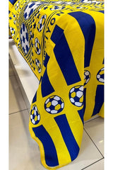 100% Cotton Soccer Fan Pique - 150x240 cm Single