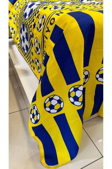 100% Cotton Soccer Fan Pique - 150x240 cm Single