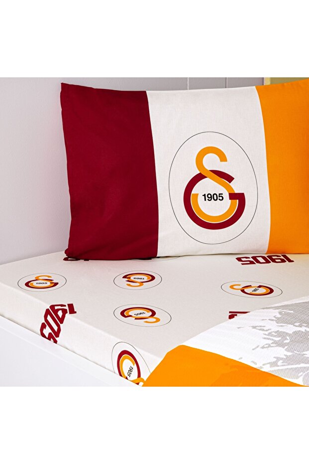 Galatasaray Official Licensed Single Pique Bed Set - 100% Cotton