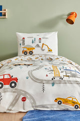 Young Race 100% Cotton Single Duvet Cover Set