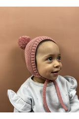 Unisex gestrickte Pompom Baby Mütze