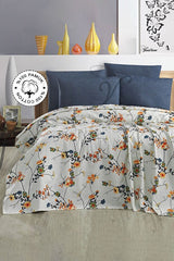 100% Cotton Arles Printed Double Pique Bedspread - 200x230cm