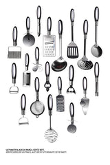 White 20-Piece Kitchen Utensil & Gadget Set for Cooking