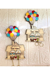 Up Movie Inspired Wall Key Holder - Personalized Couple Gift