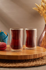 Double Wall Tea Glasses - 140ml 2-Piece Heat-Resistant Set