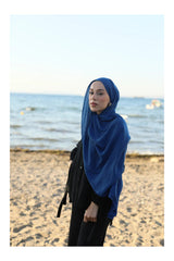 Neo Soft Midnight Blue Cotton Shawl