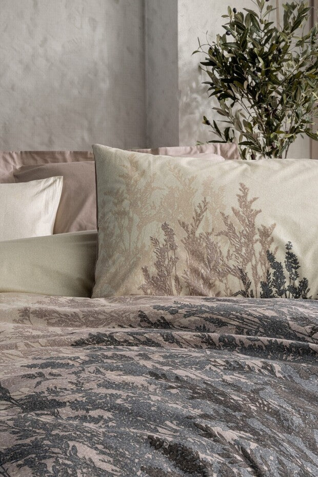 Double Duvet Cover Set - Lindon Beige, 100% Cotton