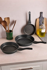 ProGranito Diamond Cast Frying Pan Set - 3-Piece 20-24-28 Cm