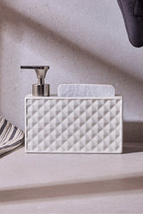 750ml Porcelain Kitchen Soap Dispenser with Integrated Sponge Holder