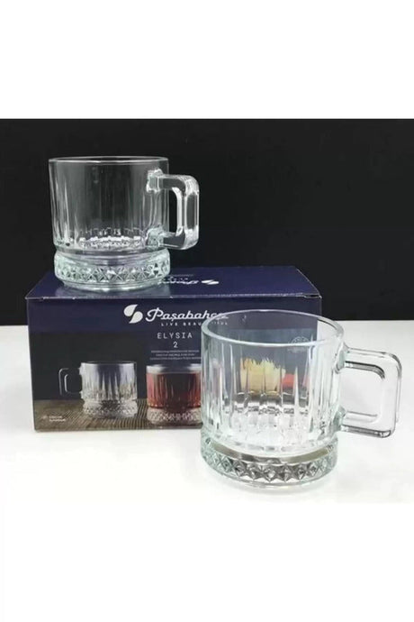 Pasabahce Elysia Professional Glass Tea & Coffee Mug Set - 195ml