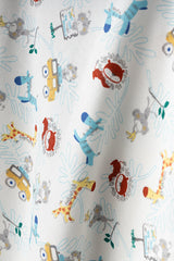 Säuglingsdecke mit Safari‑Motiv, 100% Baumwolle - 80x90 Cm