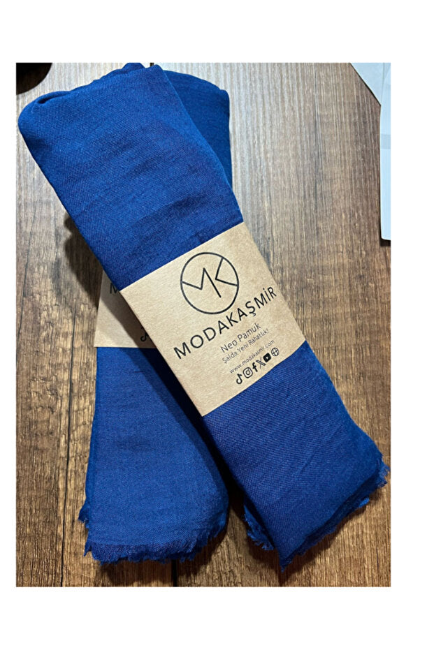 Neo Soft Midnight Blue Cotton Shawl