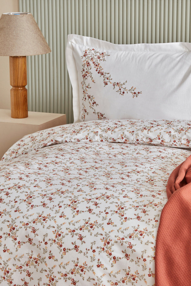 100% Cotton Double Duvet Cover Set with Pique Blanket