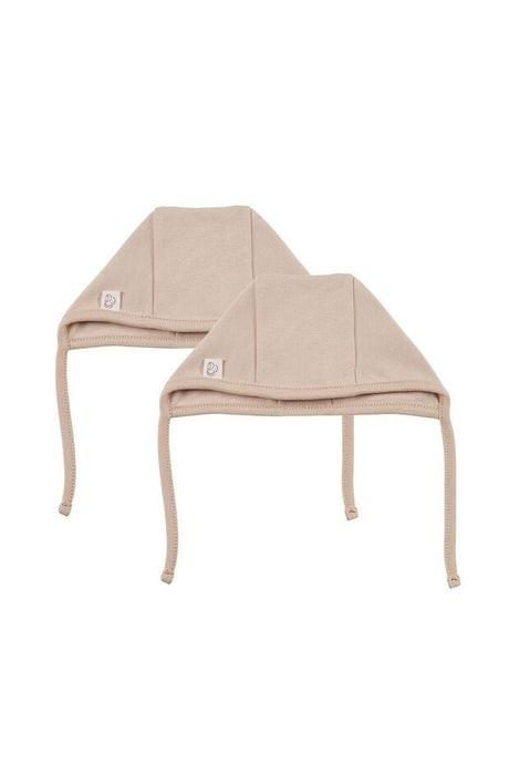 100% Cotton Baby Hats - Breathable Cream (2-Pack)