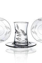 Decocia Premium Authentic Turkish Karabag Tea Set - 6 Person, 12 Piece