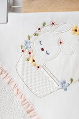 10-teilige Entlassungs-Ausstattung für Neugeborene (0-3 Monate) mit Hasen- und Blumenmotiv