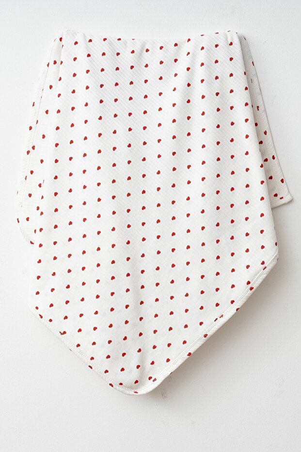 Red Heart Double Layer Baby Blanket - 80x90 cm