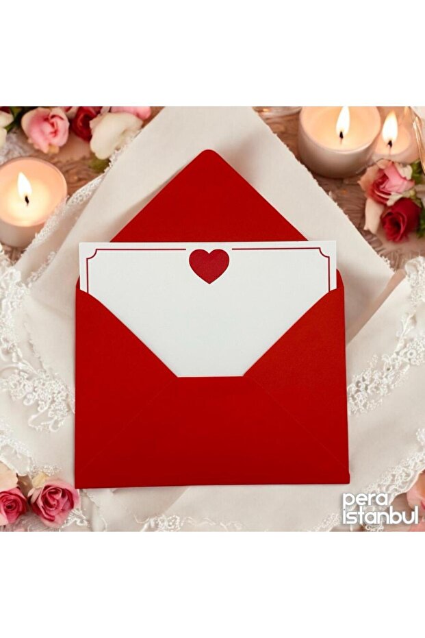 Romantic Gift Note Card Set - 2 Envelopes & 2 Cards (13x18cm)