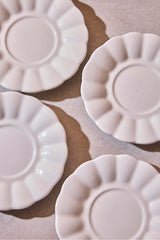 Pumpkin Porcelain Tea Saucers - Decorative 6-Piece Set