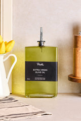 750ml Glass Oil & Vinegar Dispenser Bottle with Silver Pour Spout