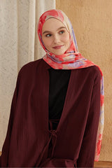 Watercolor Abstract Bamboo Shawl