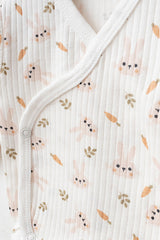 6-Piece 100% Cotton Muslin Baby Hospital Exit Set - Bunny Print