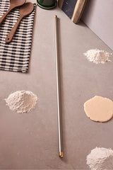 75 cm 304 Stainless Steel Rolling Pin with Gold Details