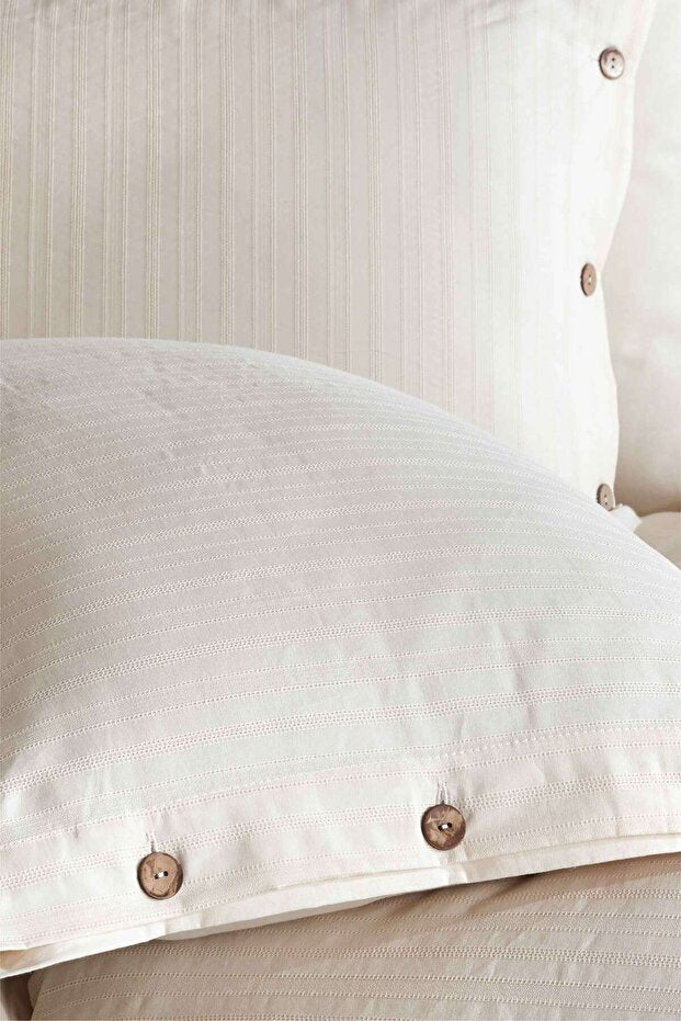100% Cotton Double Buttoned Duvet Cover Set - 200x220 cm