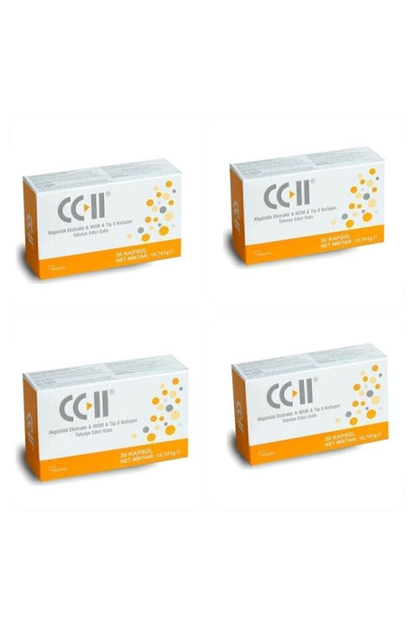 CC-II Collagen Capsules - 30 Capsules x 4 Pack for Joint Support