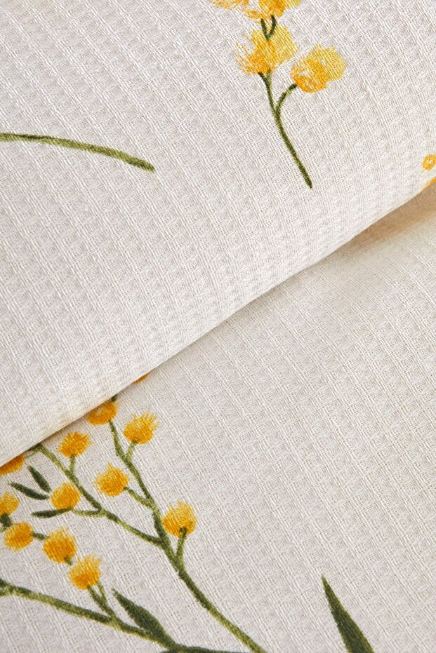 Loretta 100% Cotton Double Pique Set - Mimosa Floral