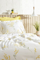 Loretta Double Duvet Cover Set - 100% Cotton, Mimosa Print