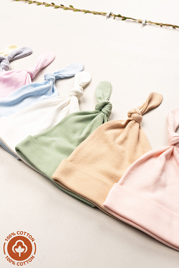 Unisex Organic Cotton Baby Beanie Set 3-Pack