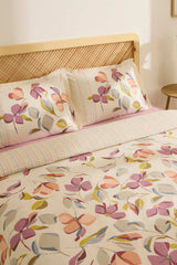 Piko Double Duvet Cover Set - Floral Design, 4-Piece