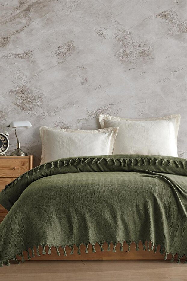 Berlino Double Bedspread - 200x230 cm Eco-Friendly Cotton