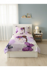 Floral & Woman Design Single Pike Set - 160x230cm