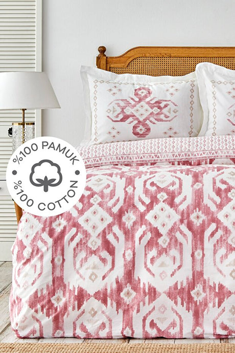 Neos Powder 100% Cotton Double Duvet Cover Set
