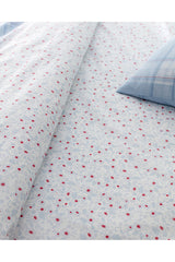 Blanch Double 100% Cotton Ranforce Duvet Cover Set - Blue