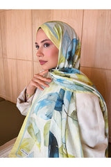 Patterned Bamboo Crinkle Scarf, Stylish & Breathable