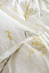 Loretta Double Duvet Cover Set - 100% Cotton, Mimosa Print