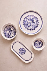 French Vintage 14-Piece Stackable Breakfast Set for 6