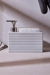 750ml Porcelain Kitchen Liquid Soap Dispenser - Ash Grey