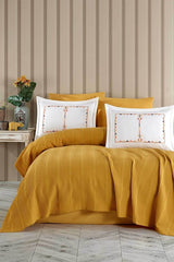 Marcia Modern Double Cotton Duvet Cover Set - 6 Pieces