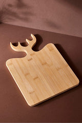 Bamboo Cutting & Serving Board - Ergonomic Design, 33x24 cm