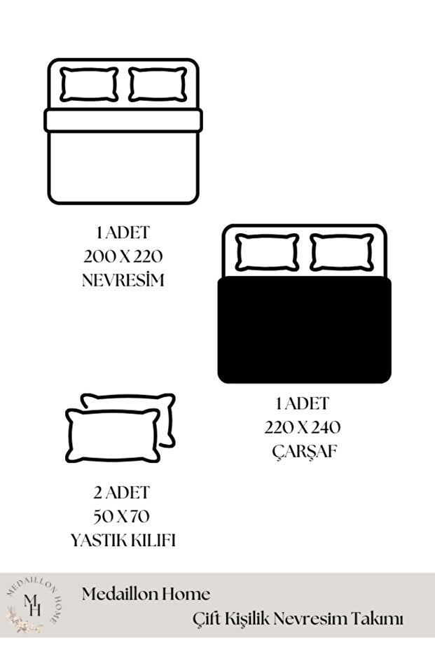 Soft Brown 100% Cotton Double Duvet Cover Set