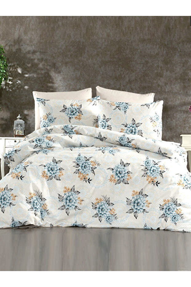 Dora Double Floral Duvet Cover Set - 4-Piece, Cotton Blend