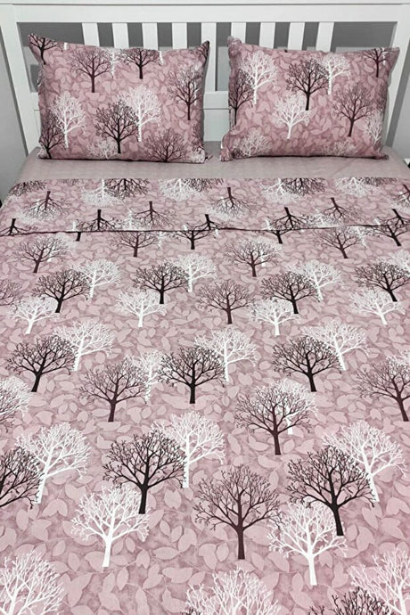 Double Duvet Cover Set - 4-Piece with Fitted Sheet
