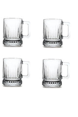 Pasabahce Professional Elysia Handled Turkish Tea Glasses - 4-Pack (250ml)