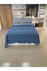 Double Size Pom-Pom Cotton Pike Set - Indigo Boxed